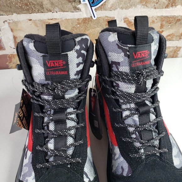 Vans UltraRange Exo Hi MTE 2 Primaloft Boot Mens Size 9.5 Artic Camo / Black Red - Picture 10 of 13
